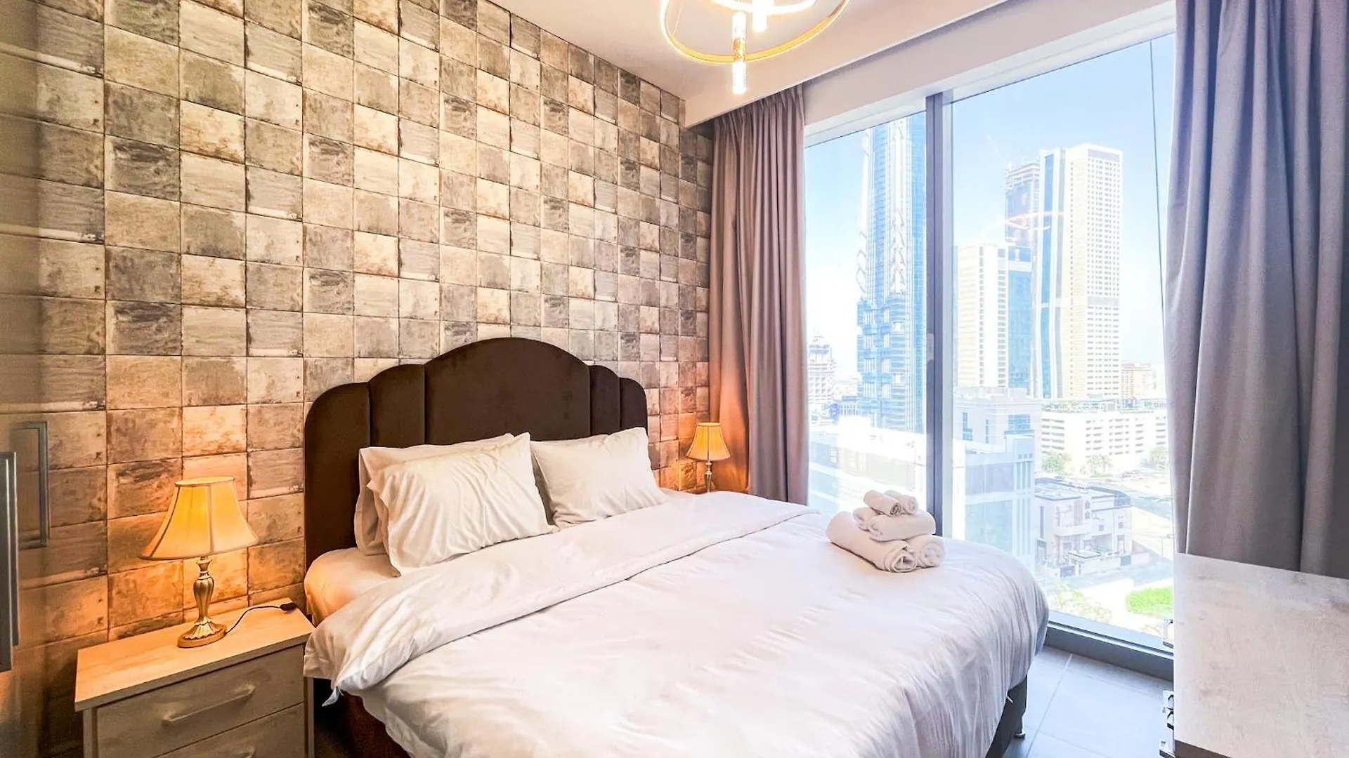 Cozy Apartment With City Views Next To Burj Khalifa 166Fo1-2 두바이 0*,